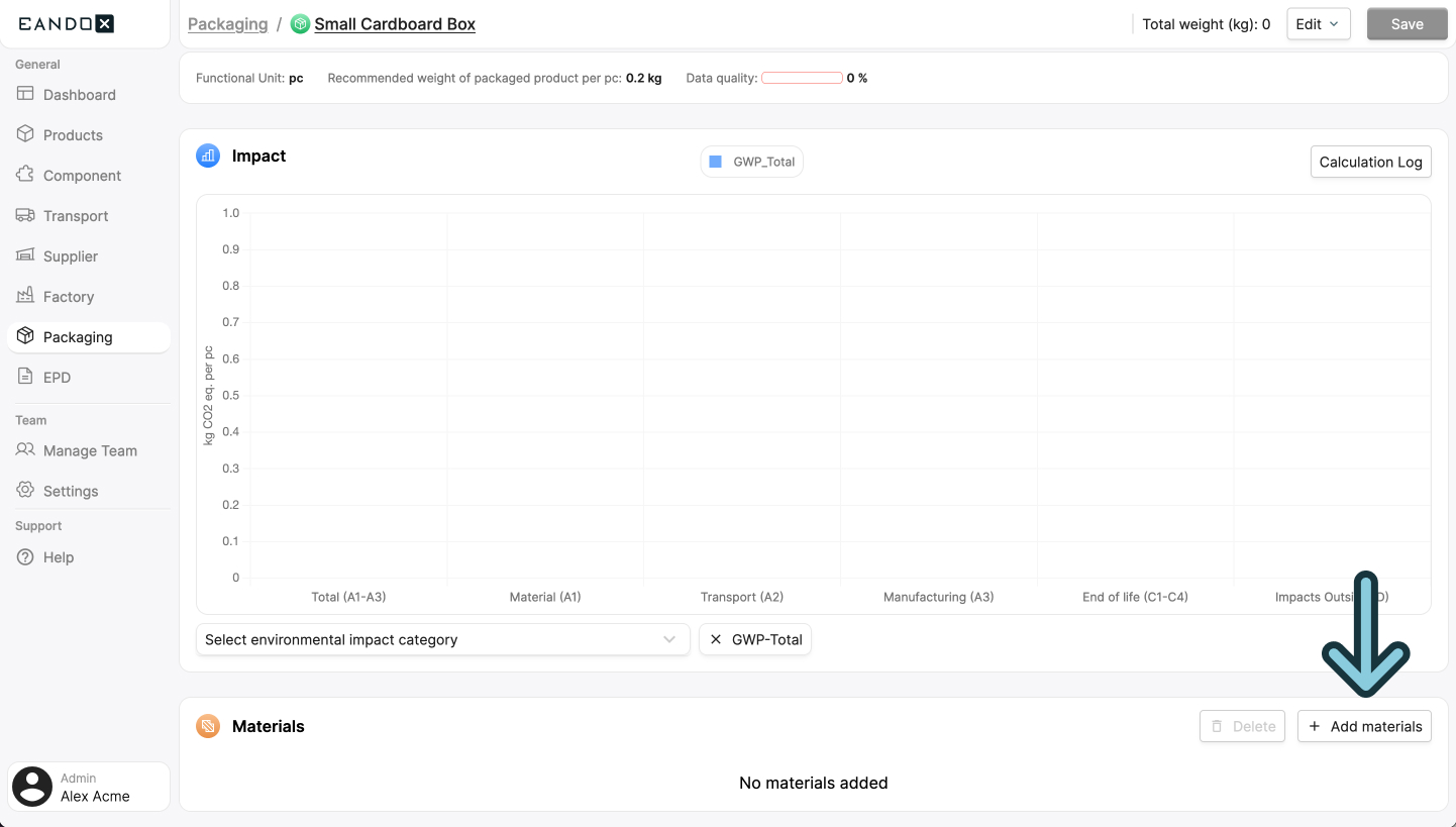 Image of the packaging page